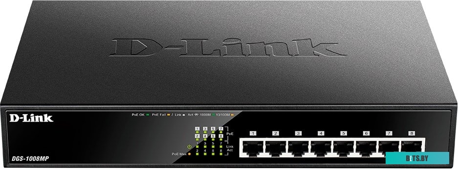 Коммутатор D-Link DGS-1008MP/B1A