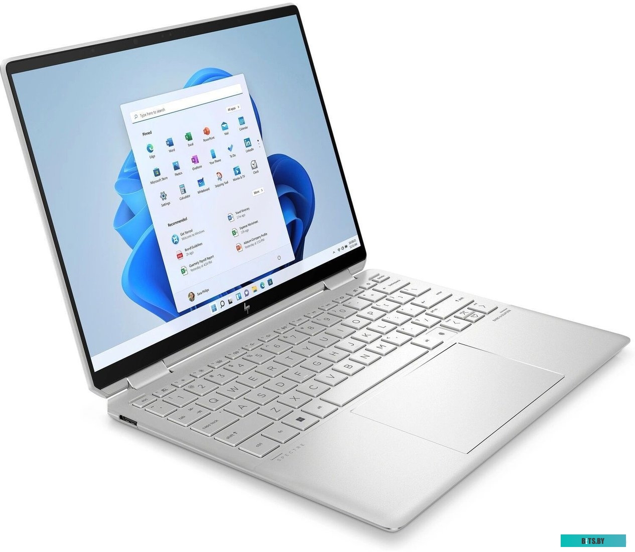 Ноутбук HP Spectre x360 14-ef0015nn 6M4M5EA, 13.5",  трансформер,  IPS, Intel Core i7 1255U 1.7ГГц, 10-ядерный, 16ГБ LPDDR4x, 512ГБ SSD,  Intel Iris X