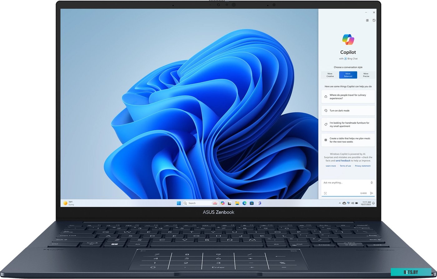 Ноутбук ASUS Zenbook 14 OLED UX3405MA-QD437  (90NB11R1-M010B0)