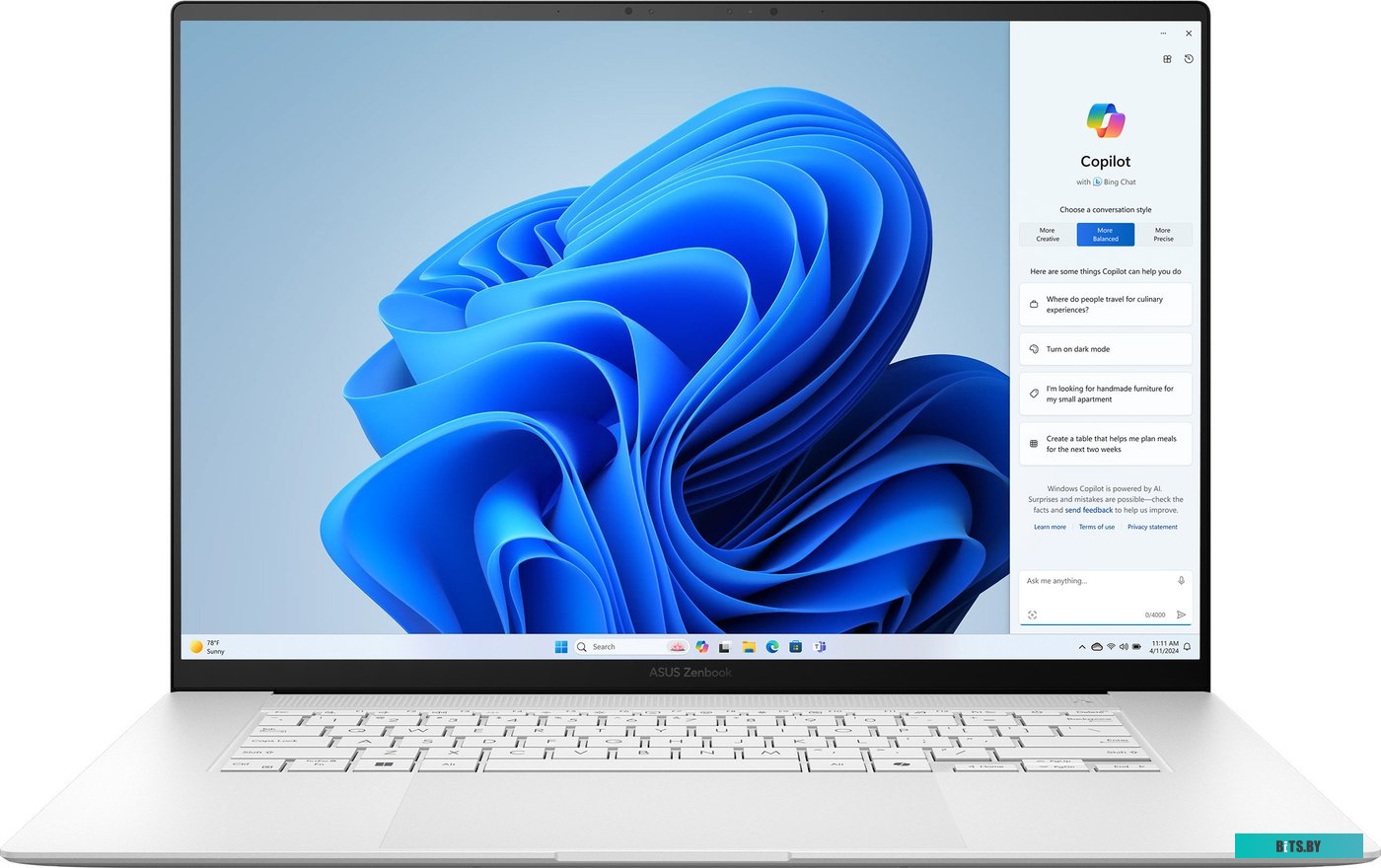 Ноутбук ASUS ZenBook S 16 OLED UM5606WA-RK226W 90NB13M2-M00DH0