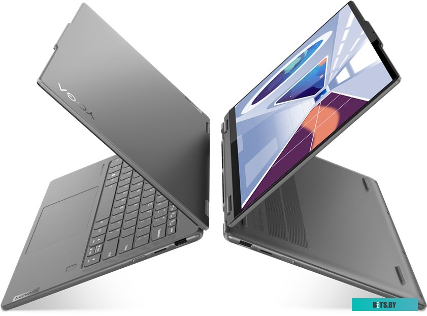 82YM002BRK Ноутбук Lenovo Yoga 7 14ARP8 Ryzen 7 7735U 16Gb SSD512Gb AMD Radeon 14" OLED Touch 2.2K (2240x1400) Windows 11 Home grey WiFi BT Cam (82YM0