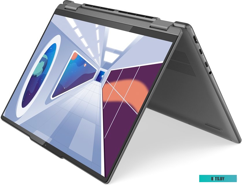 82YM002BRK Ноутбук Lenovo Yoga 7 14ARP8 Ryzen 7 7735U 16Gb SSD512Gb AMD Radeon 14" OLED Touch 2.2K (2240x1400) Windows 11 Home grey WiFi BT Cam (82YM0