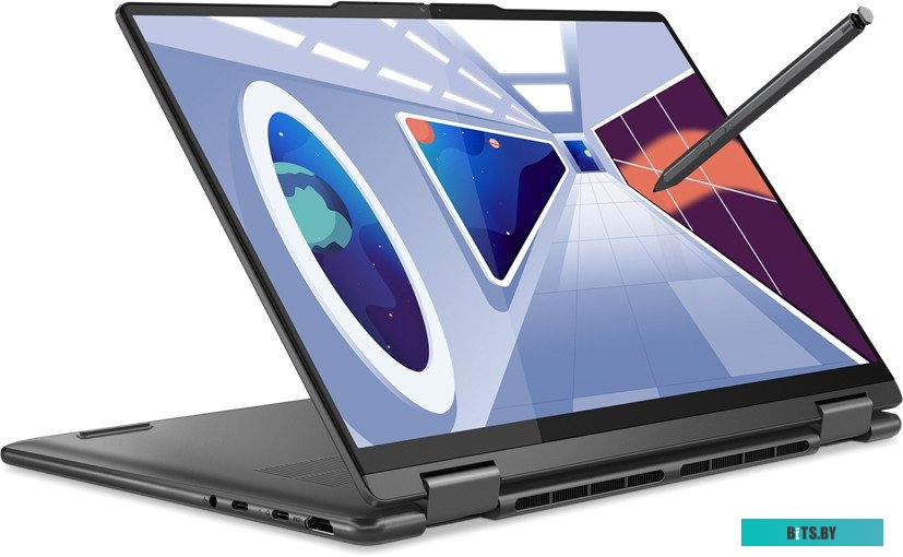 82YM002BRK Ноутбук Lenovo Yoga 7 14ARP8 Ryzen 7 7735U 16Gb SSD512Gb AMD Radeon 14" OLED Touch 2.2K (2240x1400) Windows 11 Home grey WiFi BT Cam (82YM0