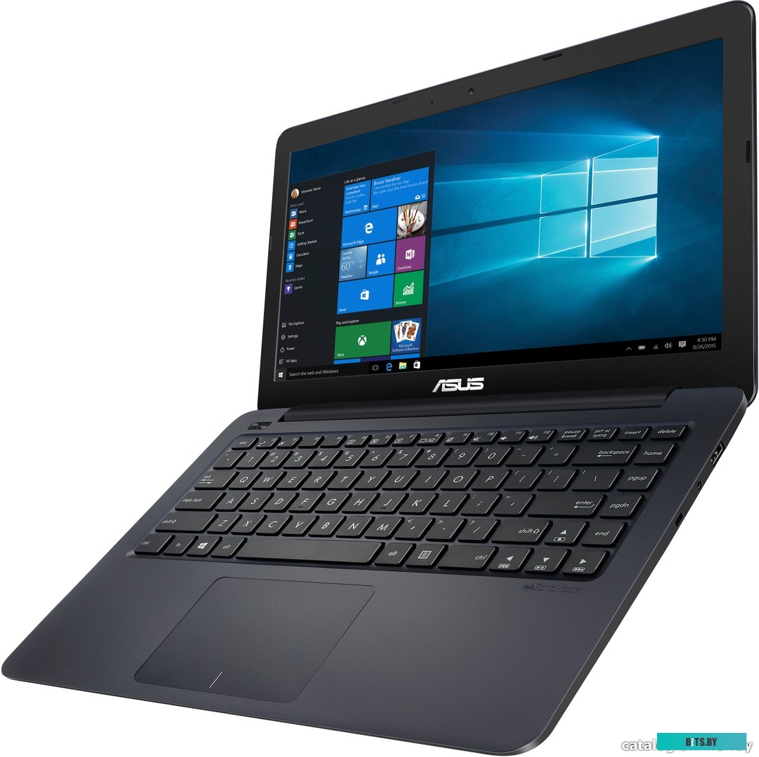 E402SA <Intel C N3050, 2ГБ, 500Гб, w/o ODD, 14"(1366x768), HDCam, WF, Bt, DOS, 2*USB, HDMI, VGA, LAN, Blue, 32WH>