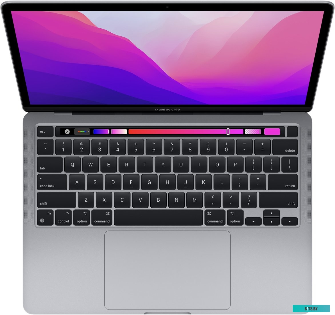 MNEH3LL/A Ноутбук Apple MacBook Pro A2338 M2 8 core 8Gb SSD256Gb/10 core GPU 13.3" IPS (2560x1600) Mac OS grey space WiFi BT Cam