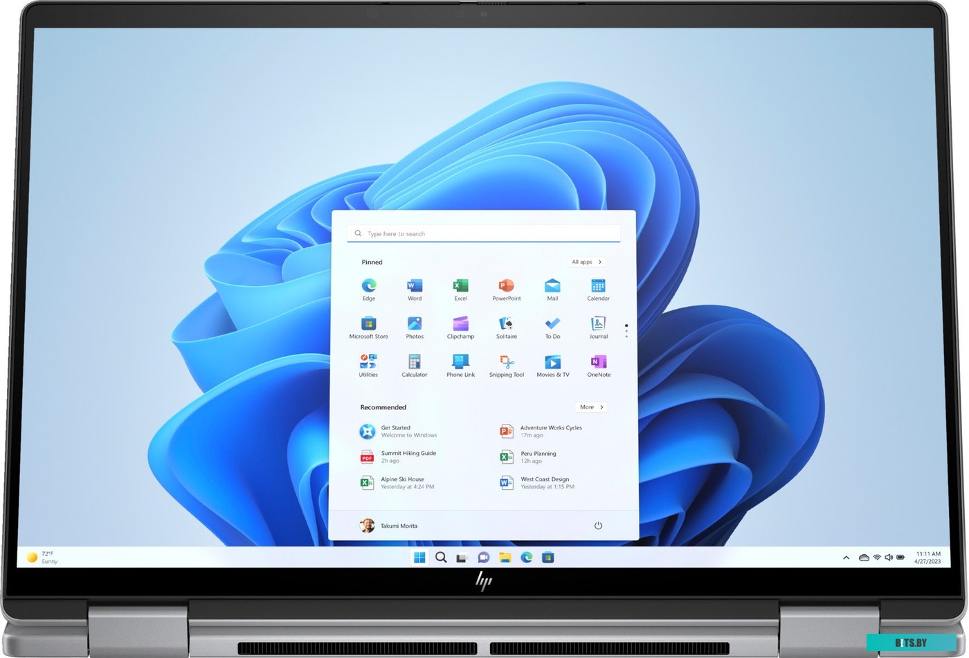 A1AA4EA Ноутбук HP Envy x360 14-fa0001ci Ryzen 5 8640HS 16Gb SSD1Tb AMD Radeon 14" OLED Touch 2.8K (2880x1800) Windows 11 Home silver WiFi BT Cam (A1A