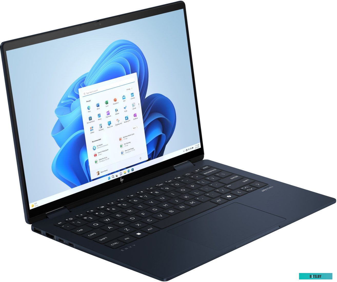 A1AB3EA Ноутбук HP Envy x360 14-fc0017ci Core Ultra 5 125U 16Gb SSD512Gb Intel Graphics 14" IPS Touch WUXGA (1920x1200) Windows 11 Home blue WiFi BT C