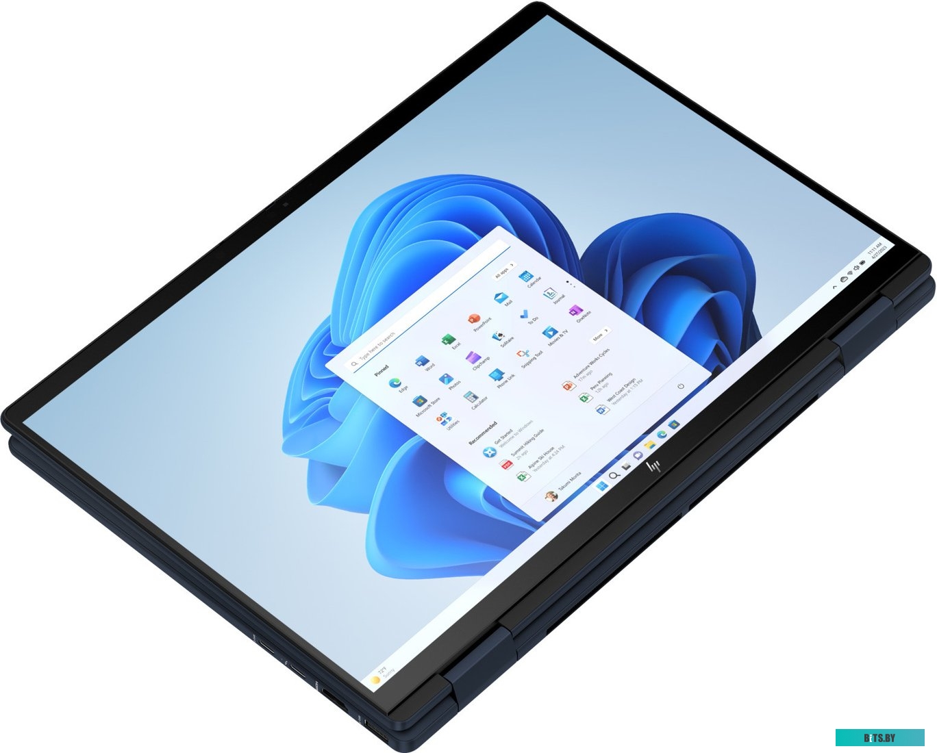 A1AB3EA Ноутбук HP Envy x360 14-fc0017ci Core Ultra 5 125U 16Gb SSD512Gb Intel Graphics 14" IPS Touch WUXGA (1920x1200) Windows 11 Home blue WiFi BT C
