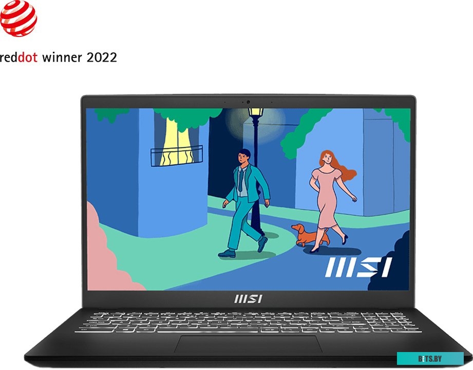 Ноутбук MSI Modern 15 B12M-214XRU 9S7-15H112-214 (FHD i5-1235U, 8Gb/256GbSSD, DOS, черный)