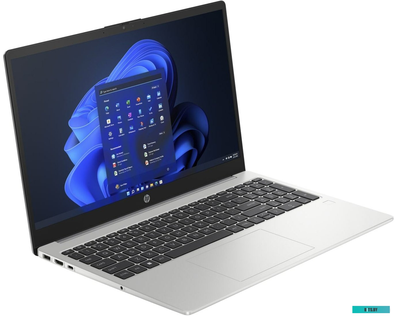 Ноутбук 15.6" IPS FHD HP 250 G10 silver (Core i5 1335U/16Gb/512Gb SSD/VGA int/noOS) (85C48EA)