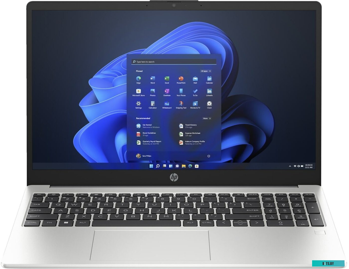 Ноутбук 15.6" IPS FHD HP 250 G10 silver (Core i5 1335U/16Gb/512Gb SSD/VGA int/noOS) (85C48EA)