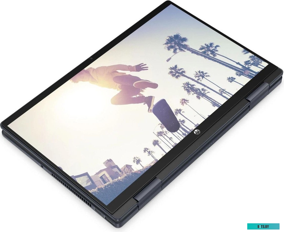 9D3T3EA Ноутбук HP Pavilion x360 14-ek1027ci Core i5 1335U 16Gb SSD512Gb Intel Iris Xe graphics 14" IPS Touch FHD (1920x1080) Free DOS blue WiFi BT Ca
