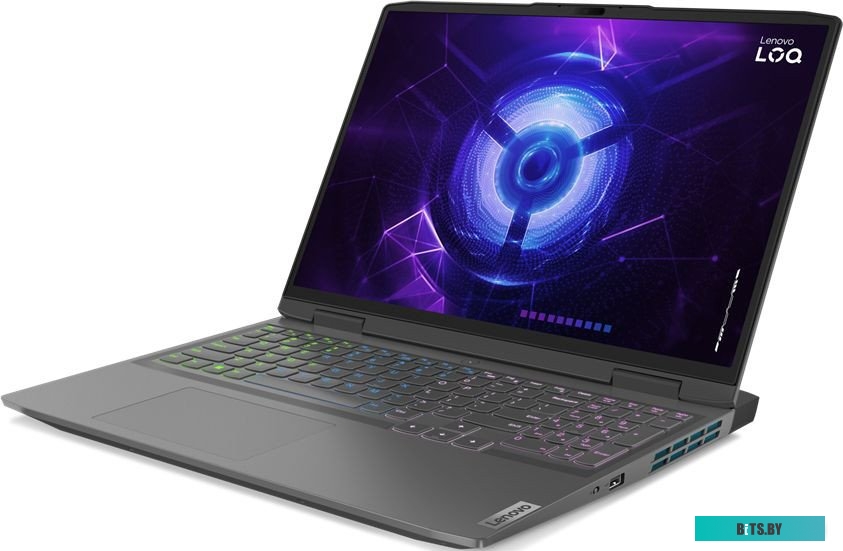 82XW006JPS Ноутбук LENOVO LOQ 16IRH8 16" 1920x1200/Intel Core i7-13620H/RAM 16Гб/SSD 512Гб/RTX 4050 6Гб/ENG|RUS/DOS серый 2.6 кг 82XW006JPS