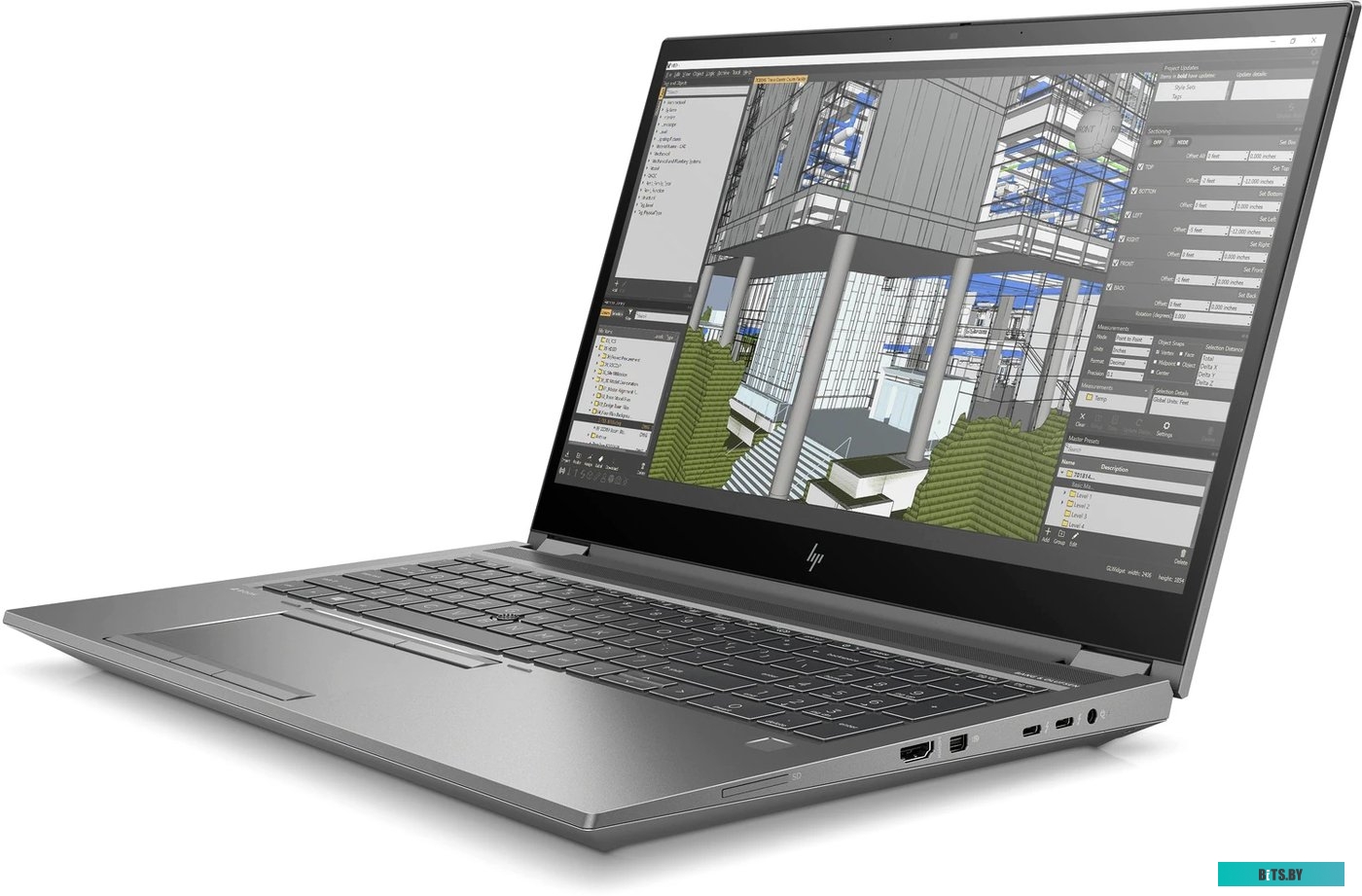 Ноутбук HP ZBook Fury G8 15.6 15.6" 4k/Intel Core i9 11950H/32768Mb/1024SSD/noDVD/nVidia RTX A3000/war 1y/Win10P+EN Kbd