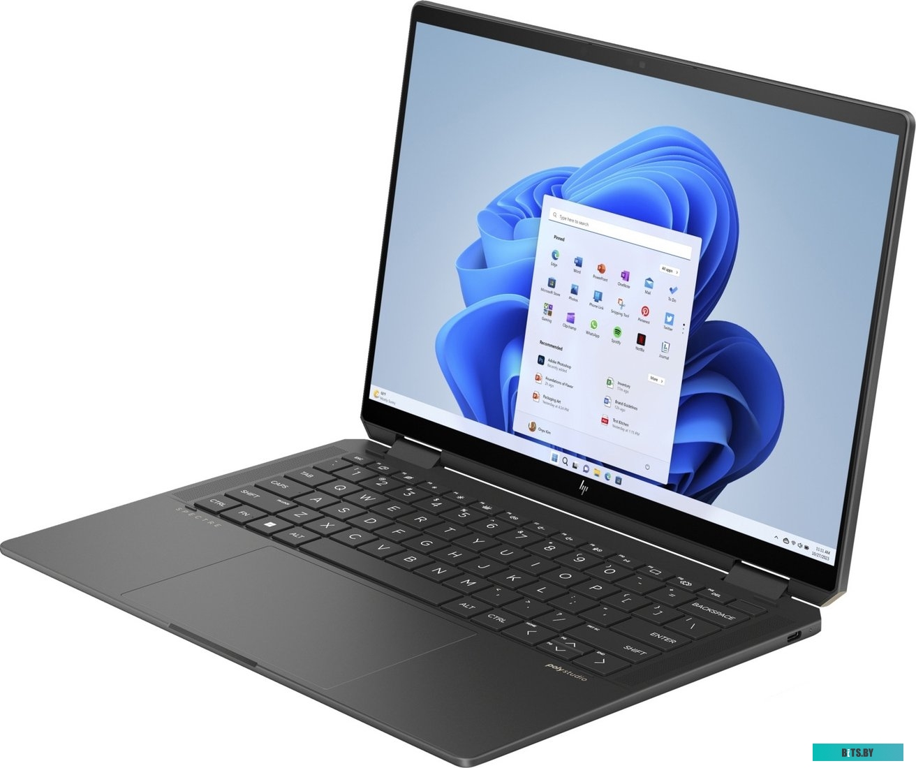 9U021EA Ноутбук HP Spectre x360 14-eu0001ci Core Ultra 7 155H 32Gb SSD2Tb Intel Arc 14" OLED Touch 2.8K (2880x1800) Windows 11 Home black WiFi BT Cam 