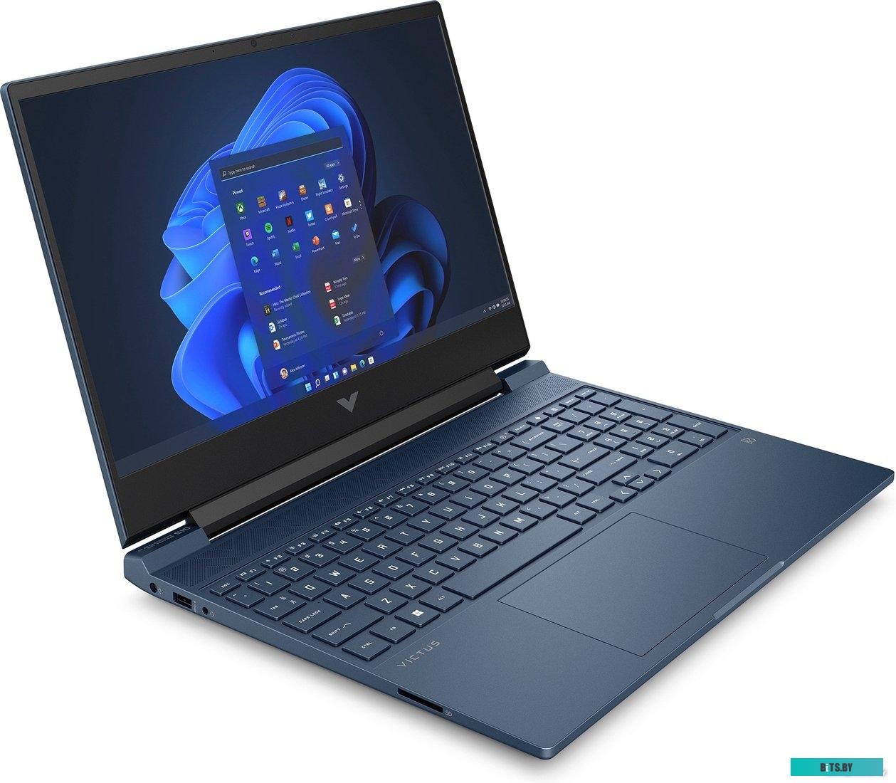 8F5J5EA Ноутбук HP Victus 15-fa1041ci Core i5 13500H 16Gb SSD512Gb NVIDIA GeForce RTX 3050 6Gb 15.6" IPS FHD (1920x1080) Free DOS blue WiFi BT Cam (8F