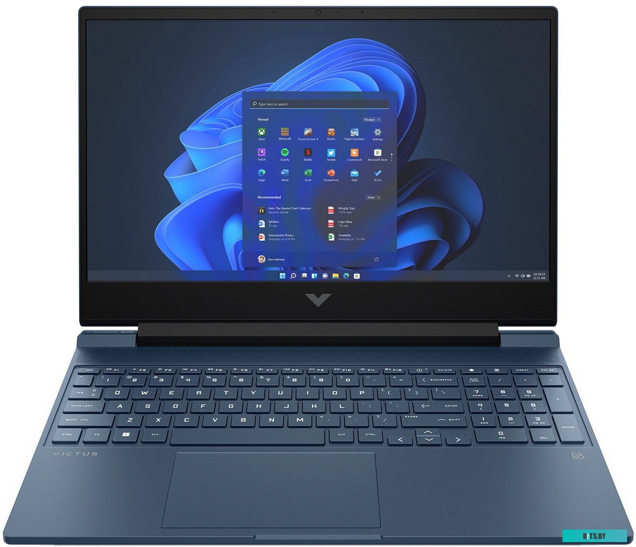 8F5J5EA Ноутбук HP Victus 15-fa1041ci Core i5 13500H 16Gb SSD512Gb NVIDIA GeForce RTX 3050 6Gb 15.6" IPS FHD (1920x1080) Free DOS blue WiFi BT Cam (8F