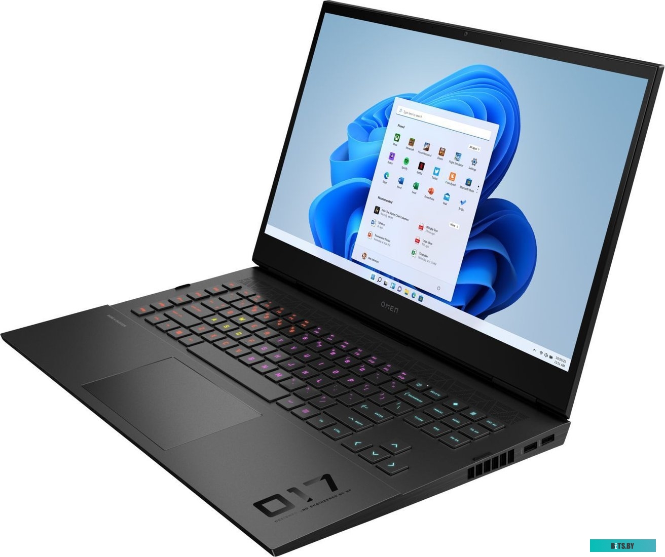 8F5P7EA Ноутбук HP Omen 17-ck2005ci Core i7 13900HX 32Gb SSD2Tb NVIDIA GeForce RTX4080 12Gb 17.3" IPS QHD (2560x1440) Free DOS black WiFi BT Cam (8F5P