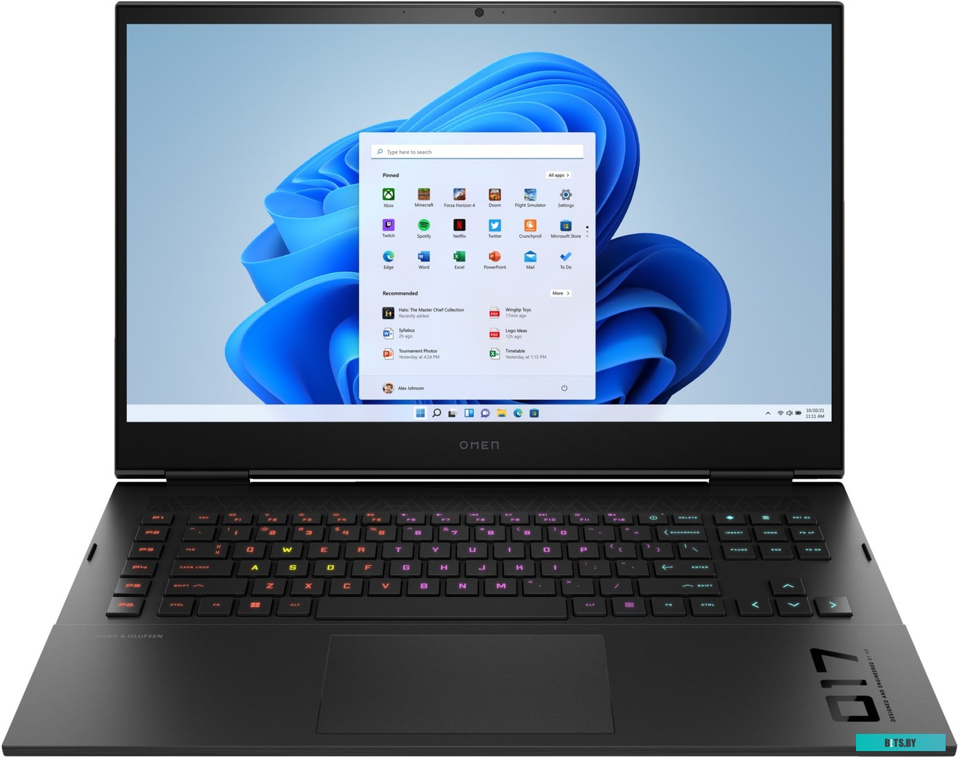 8F5P7EA Ноутбук HP Omen 17-ck2005ci Core i7 13900HX 32Gb SSD2Tb NVIDIA GeForce RTX4080 12Gb 17.3" IPS QHD (2560x1440) Free DOS black WiFi BT Cam (8F5P