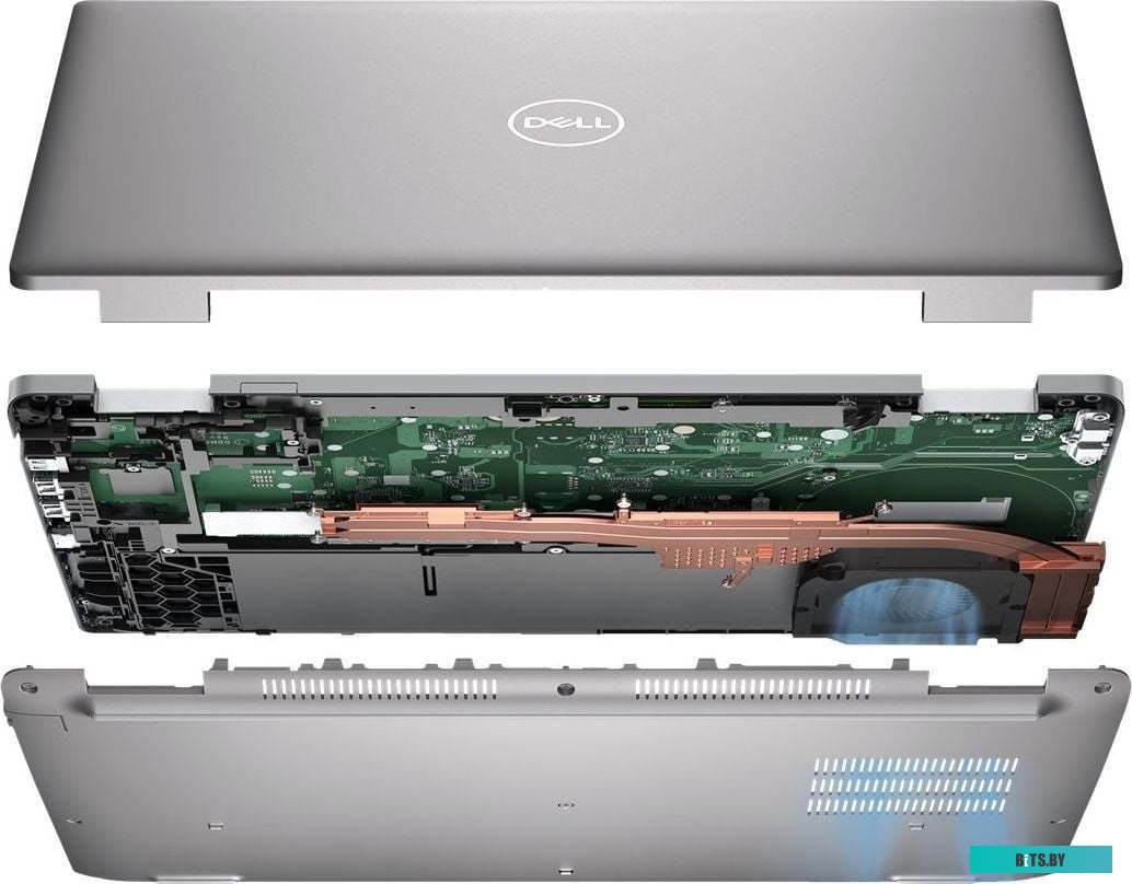 Ноутбук DELL LATITUDE 5530 15.6"(1920x1080 (матовый))/Intel Core i7 1265U/8GB/512SSD/noDVD/GeForce MX550/grey/Ubuntu + EN kbd+Arabic power cord