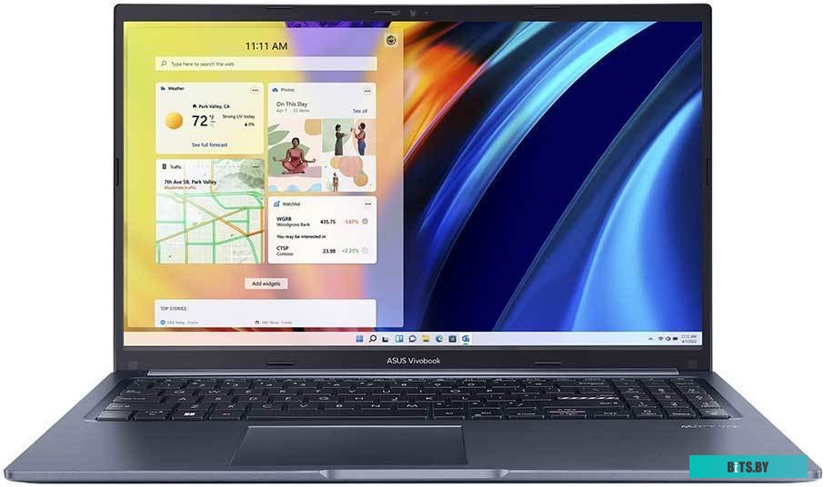 90NB1261-M00710 Ноутбук Asus Vivobook 15 M1502QA-BQ165 Ryzen 7 5800H 16Gb SSD512Gb AMD Radeon 15.6" IPS FHD (1920x1080) noOS blue WiFi BT Cam (90NB126
