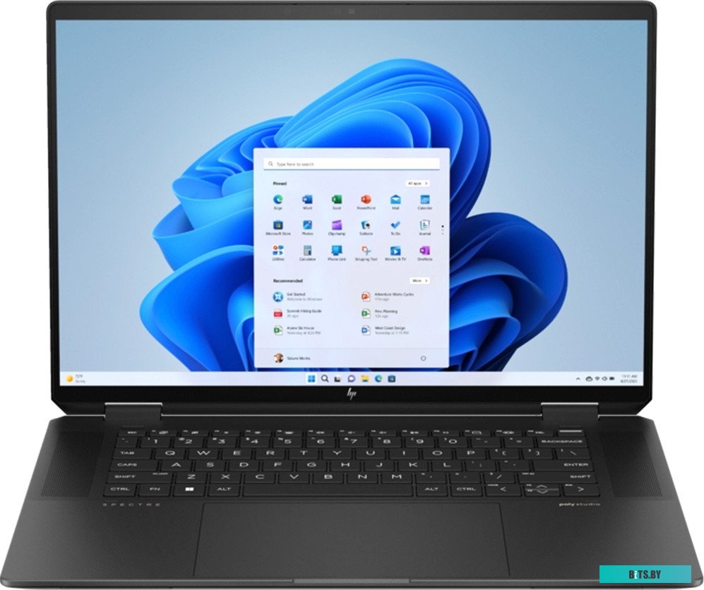 9U020EA Ноутбук HP Spectre x360 14-eu0000ci Core Ultra 7 155H 32Gb SSD2Tb Intel Arc 14" OLED Touch 2.8K (2880x1800) Windows 11 Home blue WiFi BT Cam (