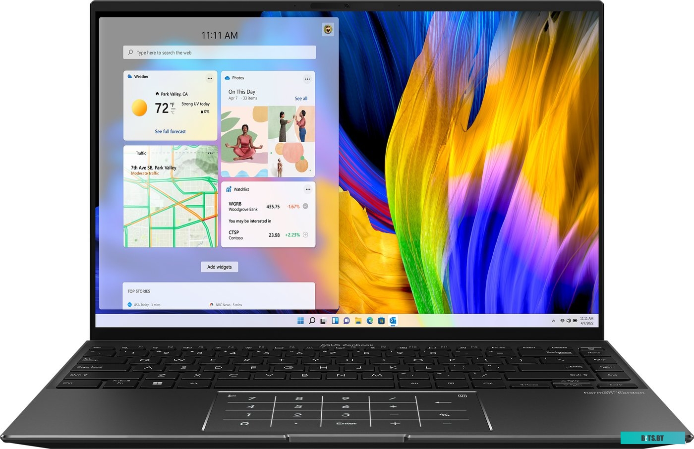 Ноутбук ASUS Zenbook 14X OLED UM5401QA-L7256 <90NB0UR5-M00FZ0>