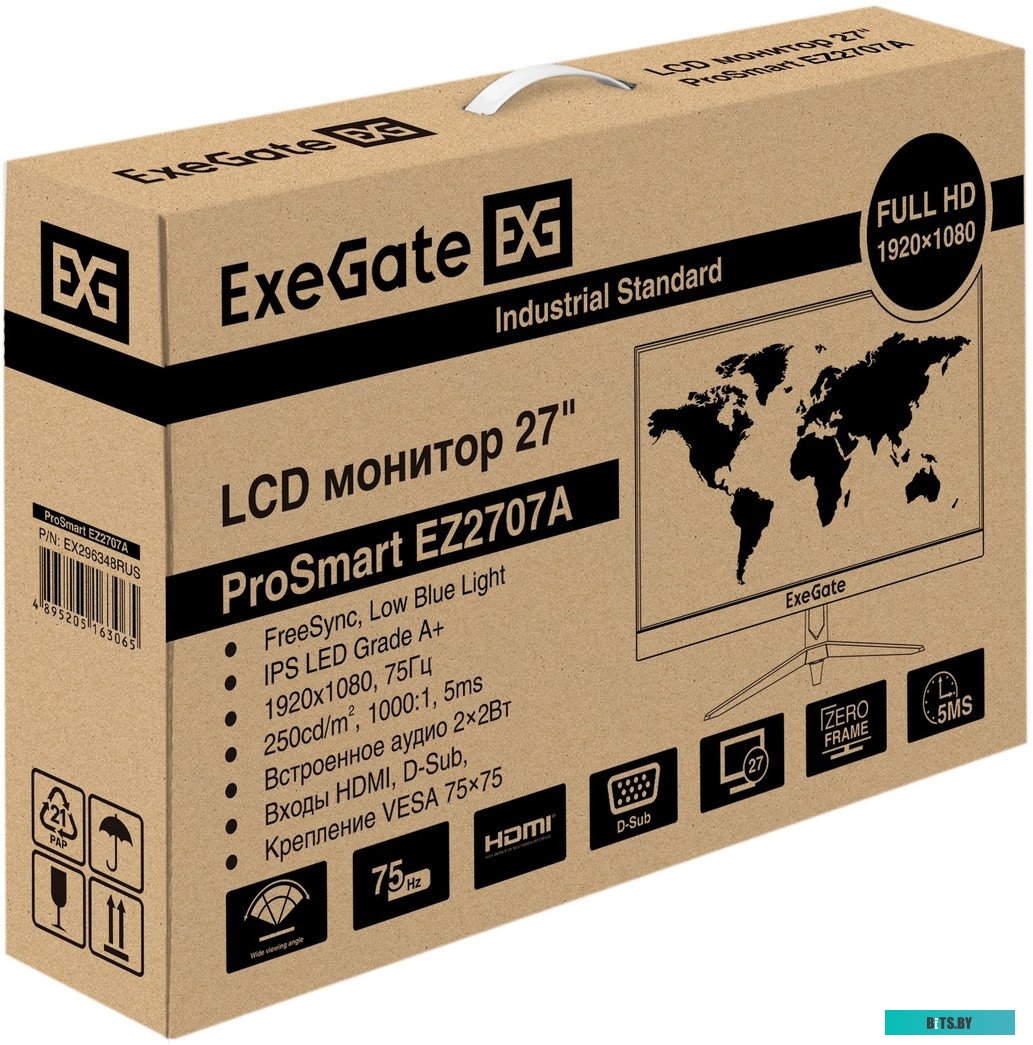 Монитор ExeGate ProSmart EZ2707A EX296348RUS