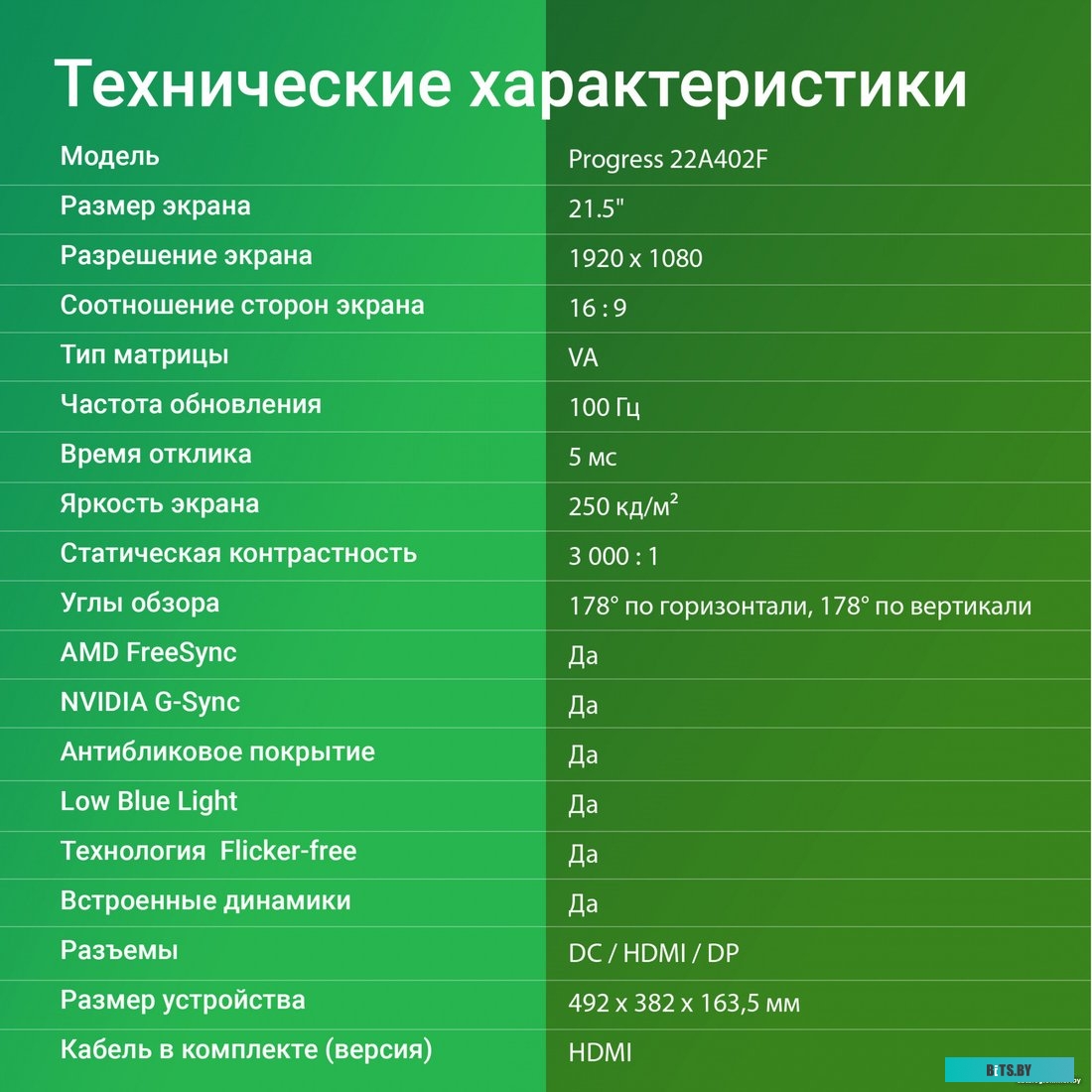 Монитор Digma Progress 22A402F 21.5", черный [dm22vb02]