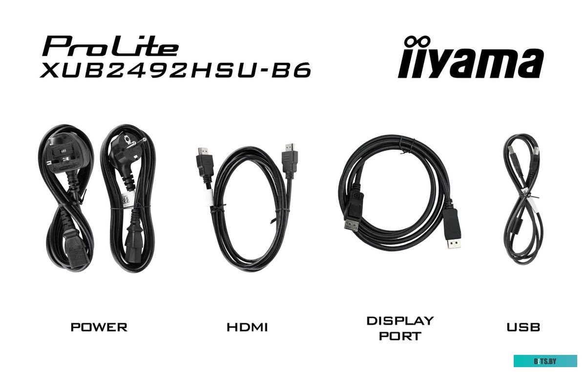 XUB2492HSU-B6 Монитор Iiyama 23.8" ProLite XUB2492HSU-B6 черный IPS LED 0.4ms 16:9 HDMI M/M матовая HAS Piv 1000:1 250cd 178гр/178гр 1920x1080 100Hz D