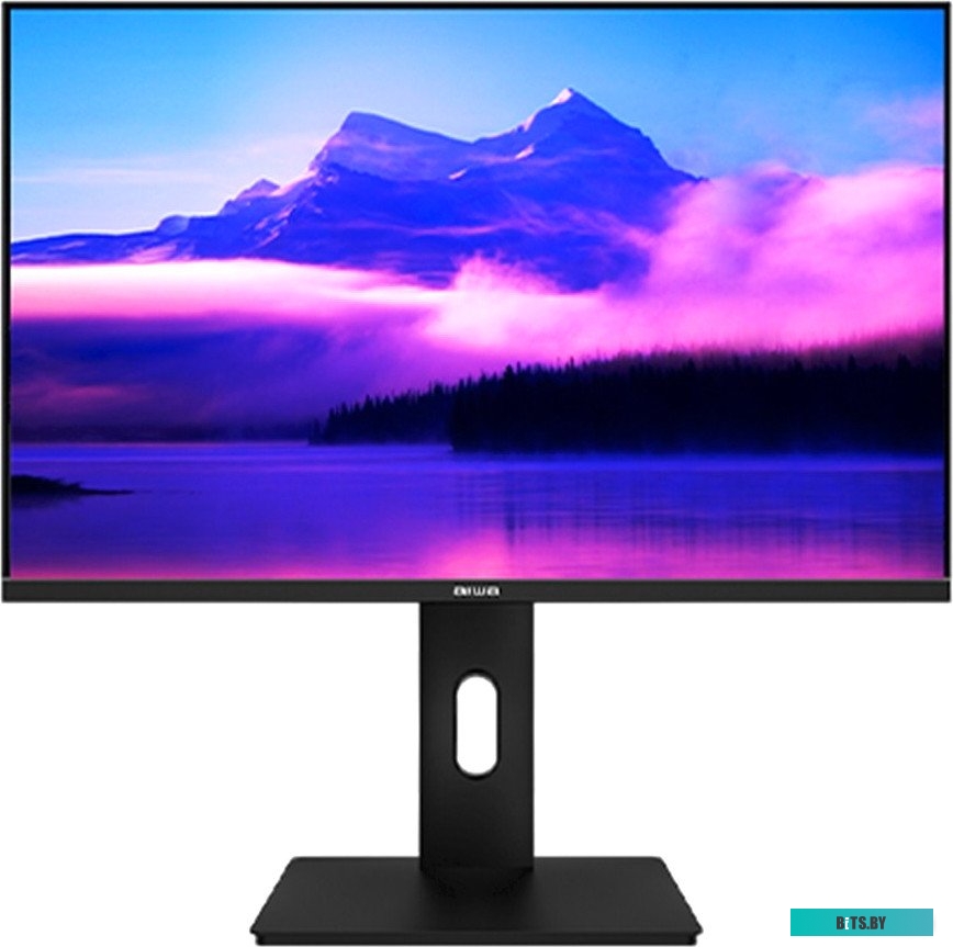 Монитор 23.8" AIWA MF240K-F Black (IPS, 1920x1080, HDMI+USB type C, 5 ms, 178°/178°, 250 cd/m, 1000:1, 75Hz, MM, Pivot, внешн. БП)
