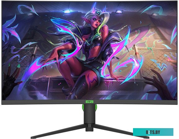 EA321GX Монитор 32" ELSA EA321GX черный, TFT VA, 1920x1080, 240Hz, 1ms, 178°/178°, 300 cd/m, 4000:1, 2*HDMI, 2*DP