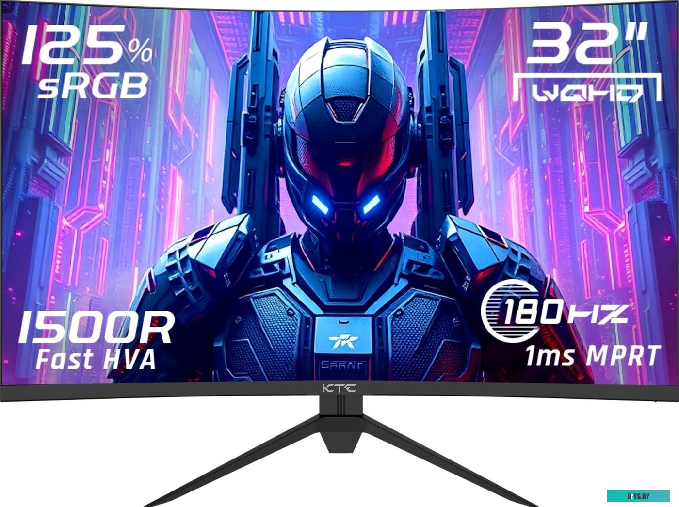 31.5&quot; KTC H32S17 Black   уц-3-2 (HVA, 2560x1440, HDMI+HDMI+DP+DP, 1 ms, 178°/178°, 300 cd/m, 3500:1, 165Hz, FreeSync/G-Sync, HDR10, Curved 1500R)