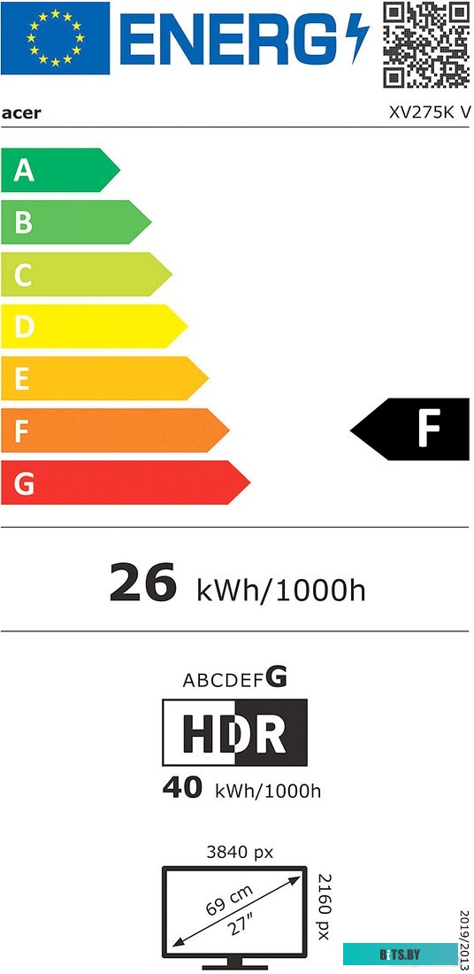 Монитор Acer Nitro XV275KVymipruzx <UM.HX5EE.V05>
