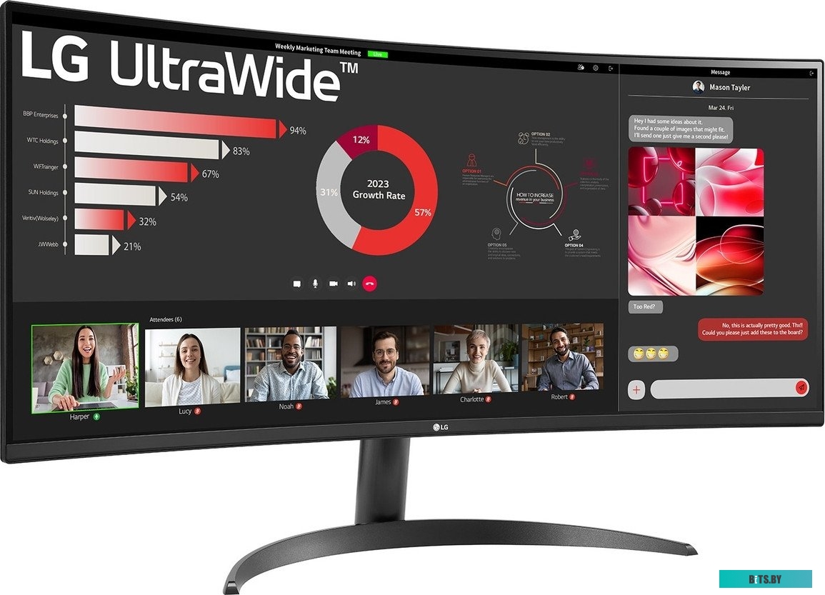 Монитор LG UltraWide 34WR50QK-B 34WR50QK-B.ARUZ