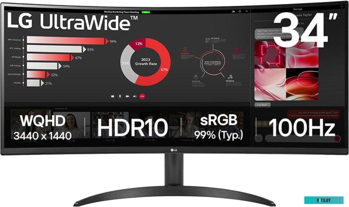 Монитор LG UltraWide 34WR50QK-B 34WR50QK-B.ARUZ