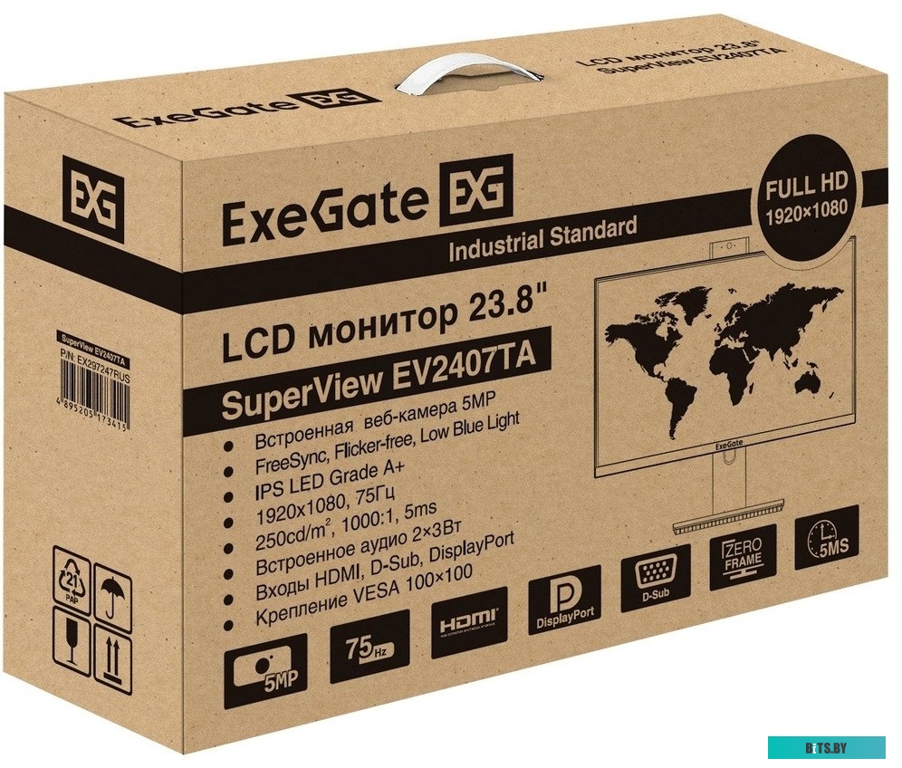 Монитор ExeGate SuperView EV2407TA EX297247RUS