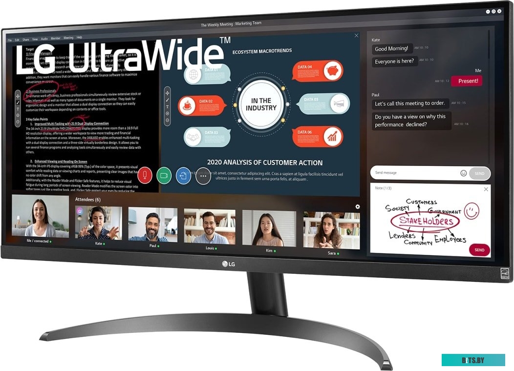 Монитор LG UltraWide 29WP500-B