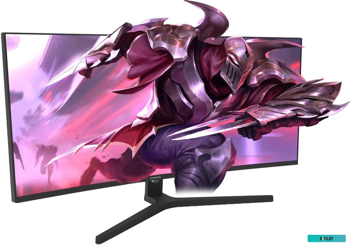 Монитор SunWind SM-34QV401 34", черный [sm34vg01]