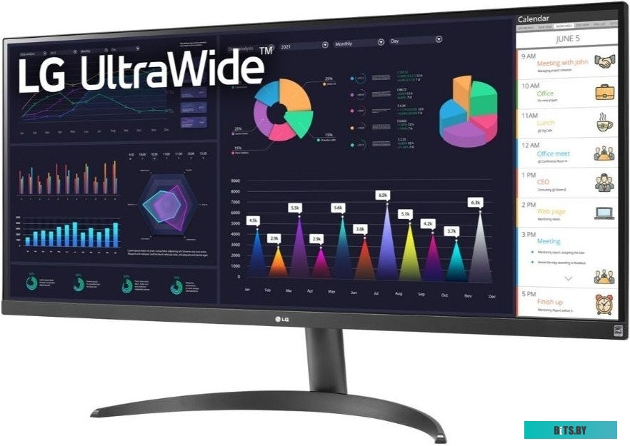 МОНИТОР 34" LG 34WQ500-B 34WQ500-B.ARUZ