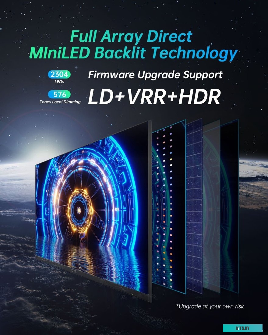 Монитор 27"; KTC M27T20 Black (HVA, 2560x1440, HDMI+HDMI+DP+Type C 90W, USB 3.0 (1 in/2 out), 1 ms, 178°/178°, 350 cd/m, 4000:1, 165Hz, FreeSync/G-Syn