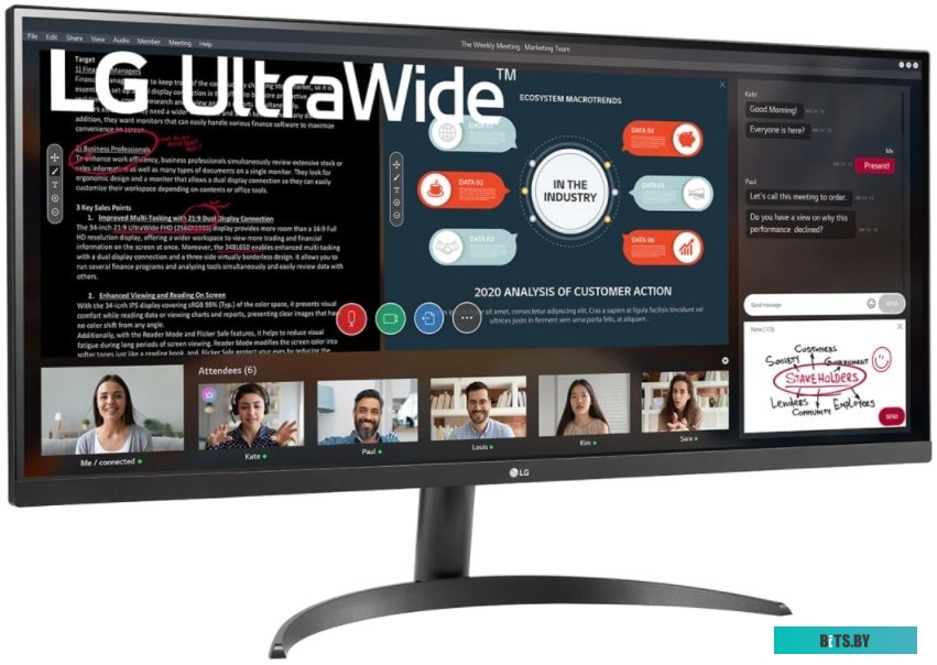 Монитор LG UltraWide 34WP500-B