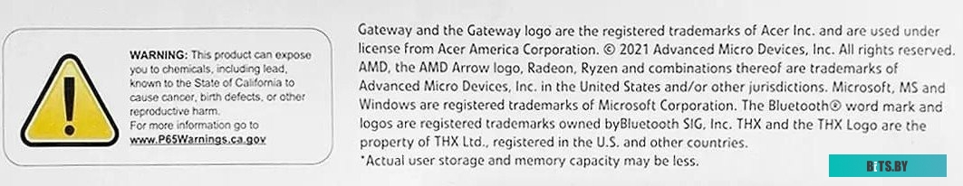 Ноутбук Gateway GWNR51416-BK