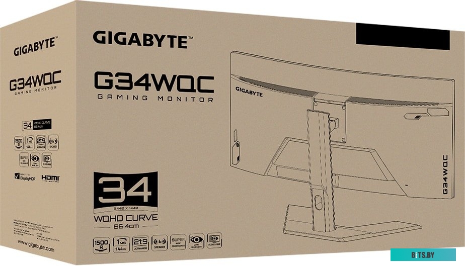 Монитор Gigabyte G34WQC <G34WQC-EK>