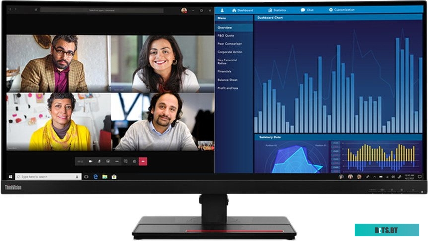 Монитор Lenovo 34" ThinkVision P34w-20 63F2RAT3UK