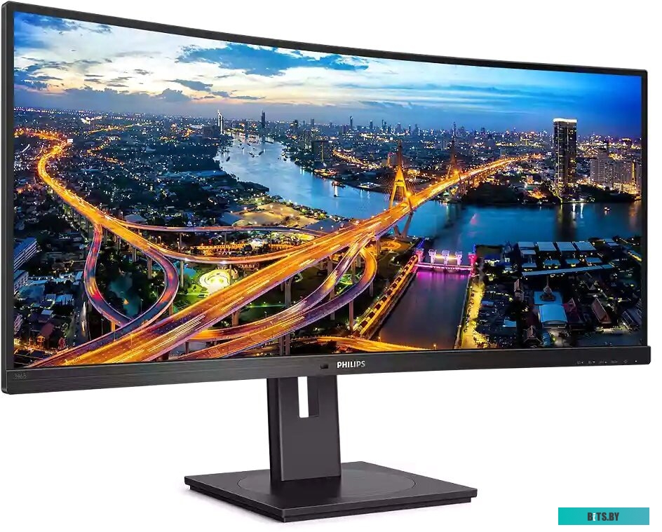 Монитор Philips 34" 346B1C(00/01) черный VA LED 21:9 (Ultrawide) HDMI M/M матовая HAS Piv 300cd 178гр/178гр 3440x1440 100Hz DP WQ USB 11.49кг