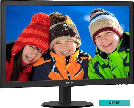 243V5QHABA(00/01) ЖК монитор PHILIPS 243V5QHABA/23.6"/MVA/1920x1080 16:9/60Hz/250/3000:1/8 мс/да/черный/10 кг 243V5QHABA(00/01)