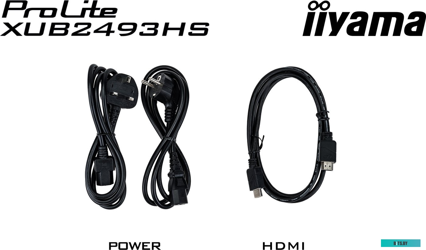 XUB2493HS-B6 Монитор Iiyama 23.8" ProLite XUB2493HS-B6 черный IPS LED 16:9 HDMI M/M матовая HAS Piv 250cd 178гр/178гр 1920x1080 100Hz DP FHD 5.7кг