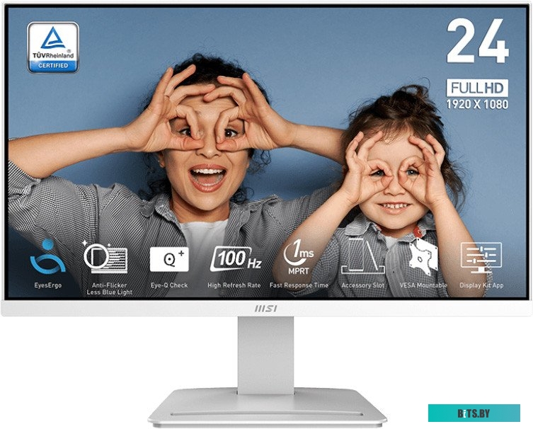 Монитор MSI 23.8" Pro MP2412W белый 9S6-3BA9CH-072