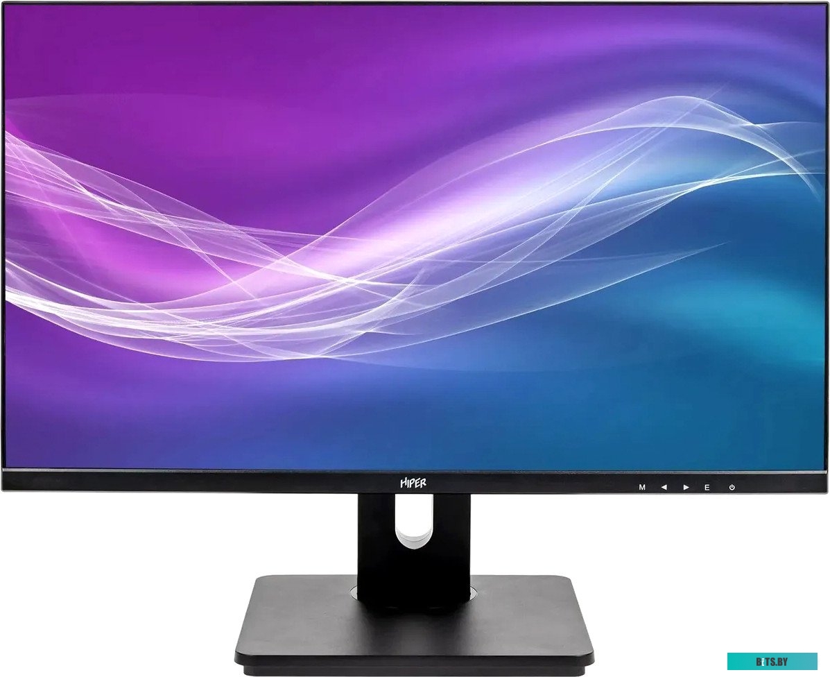 Монитор Hiper 23.8" EasyView HS2401H черный IPS LED 5ms 16:9 HDMI M/M матовая HAS 250cd 178гр/178гр 1920x1080 75Hz FreeSync VGA DP FHD 3.5кг